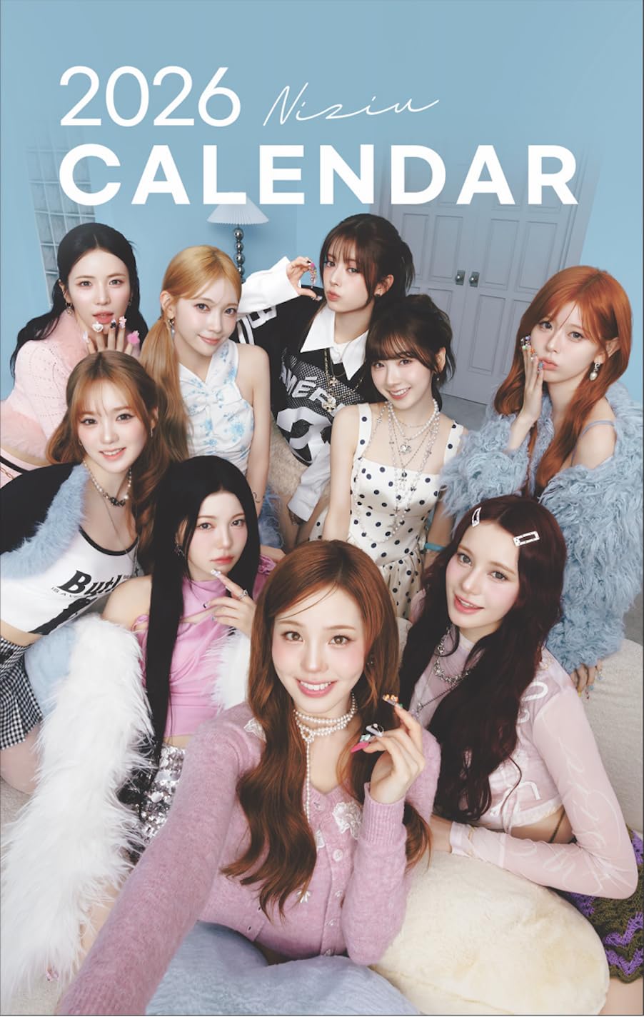 Amazon.co.jp: ニジュー グッズ 2026年 大型 壁掛けカレンダー (NiziU